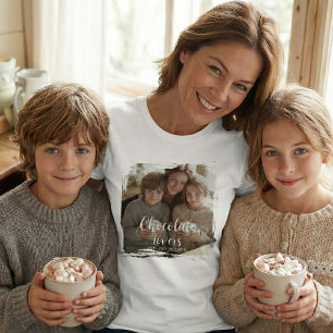 Chokladälskare Etablerad Foto T Shirt