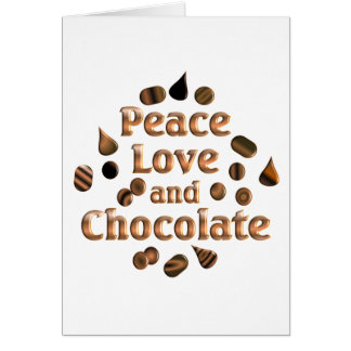 Chokladälskare Hälsningskort