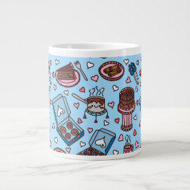 Chokladälskare söt jumbo mugg