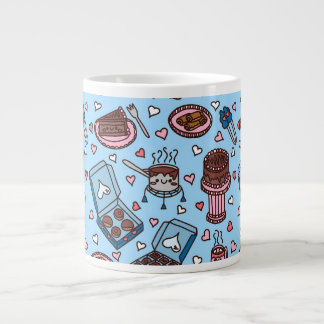 Chokladälskare söt jumbo mugg