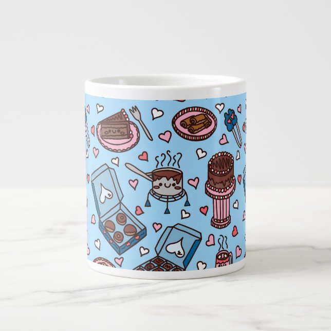 Chokladälskare söt jumbo mugg (Framsidan)
