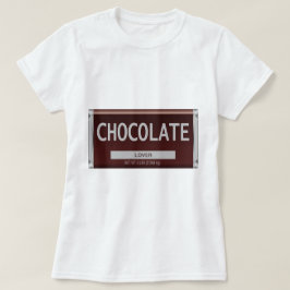 Chokladälskarekvinna T-tröja T Shirt