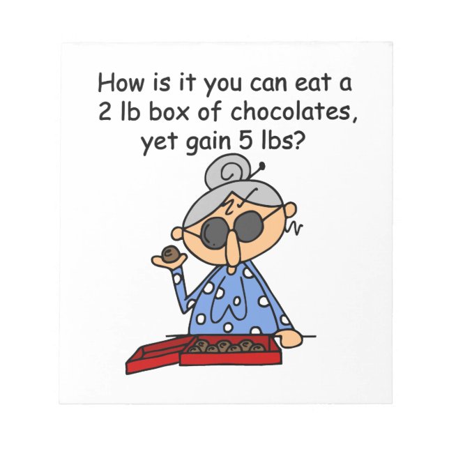 Chokladavkänning Anteckningsblock (Framsida)