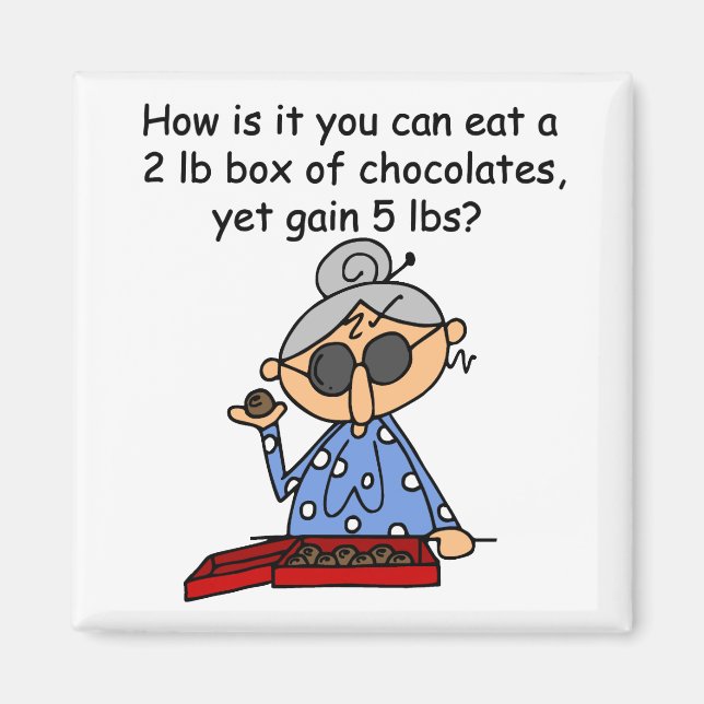 Chokladavkänning Magnet (Framsidan)