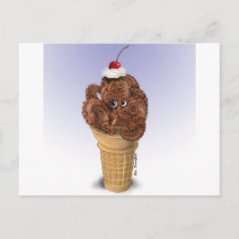 Chokladbläckfiskglass Vykort