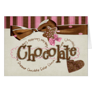 chokladböjelse hälsningskort