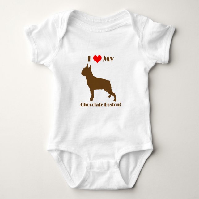 ChokladBoston Terrier - begynna ranka Tröja (Framsida)