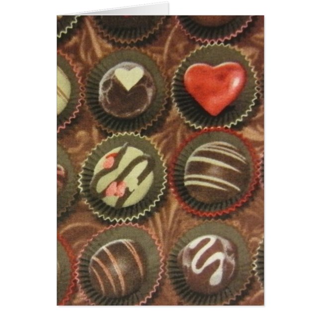Chokladbox Hälsningskort (Framsidan)