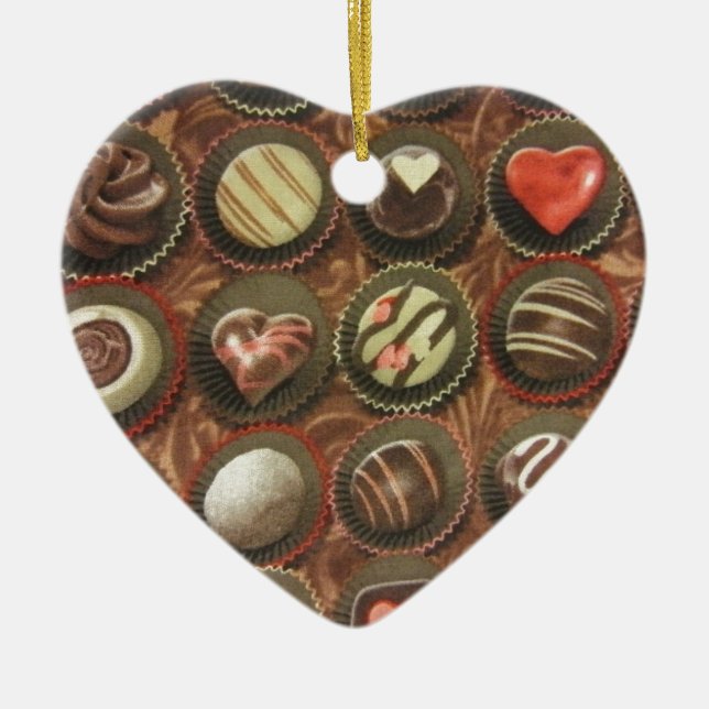 Chokladbox Julgransprydnad Keramik (Framsidan)