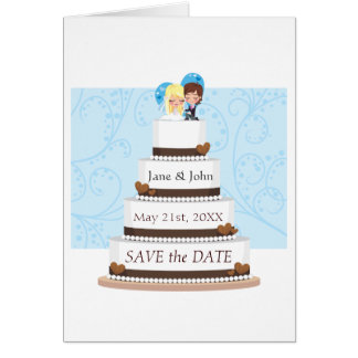 Chokladbröllopstårta OBS Kort