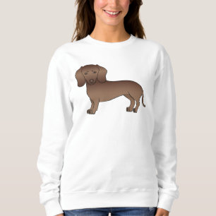 Chokladbrun Korthårig Dachshund Söt Hund T Shirt