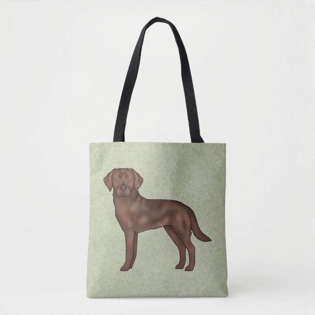 Chokladbrun Labrador Retriever Brun Labradorshund  Tygkasse (Framsida)