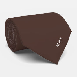 Chokladbrun Minimalistisk Monogram Slips