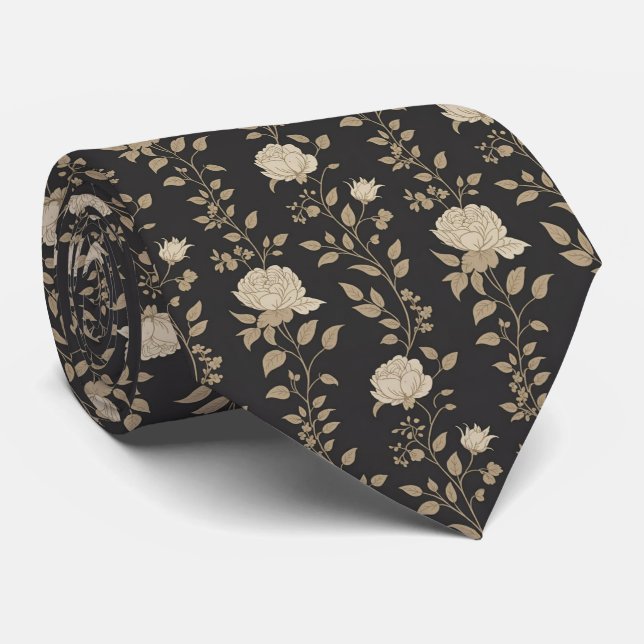 Chokladbrun Vintage Ros Slips (Rullad)