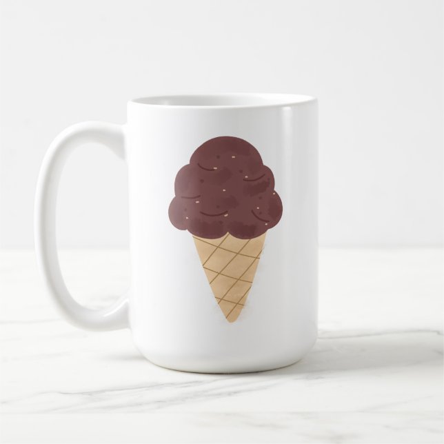 Chokladchips-glasskonpresent för matlovers kaffemugg (Vänster)