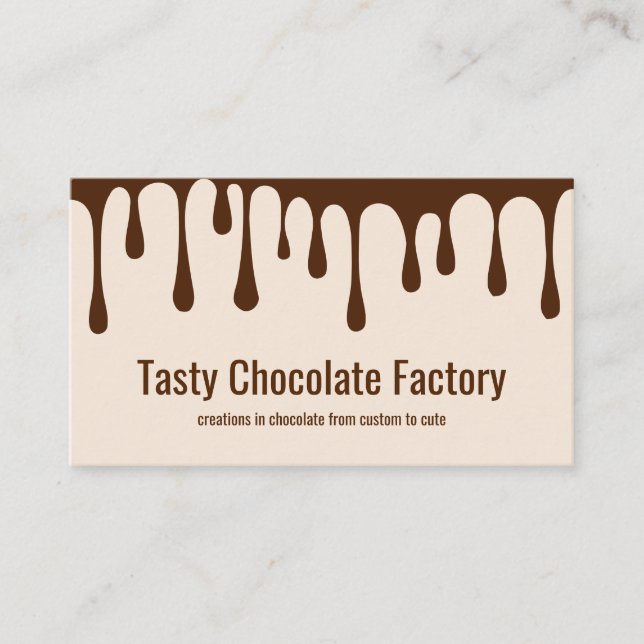 ChokladConfectionertema Visitkort (Framsida)