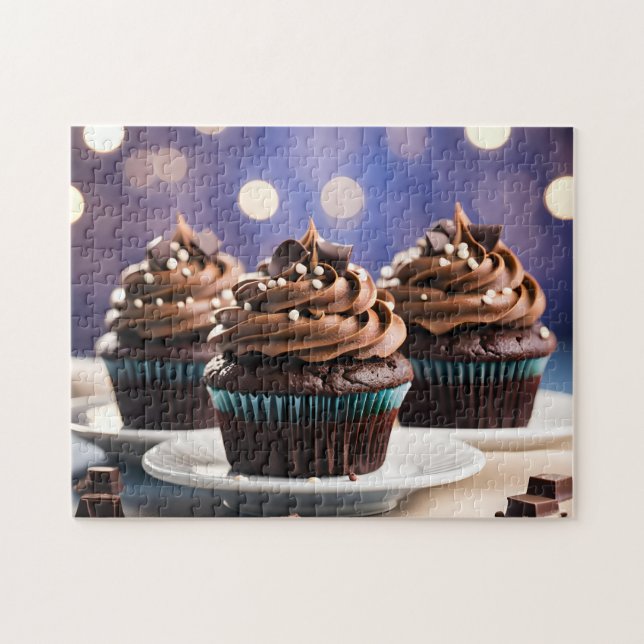Chokladcupcakes Pussel (Horisontell)