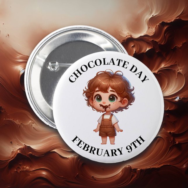 Chokladdagen 9 februari knapp (Skapare uppladdad)