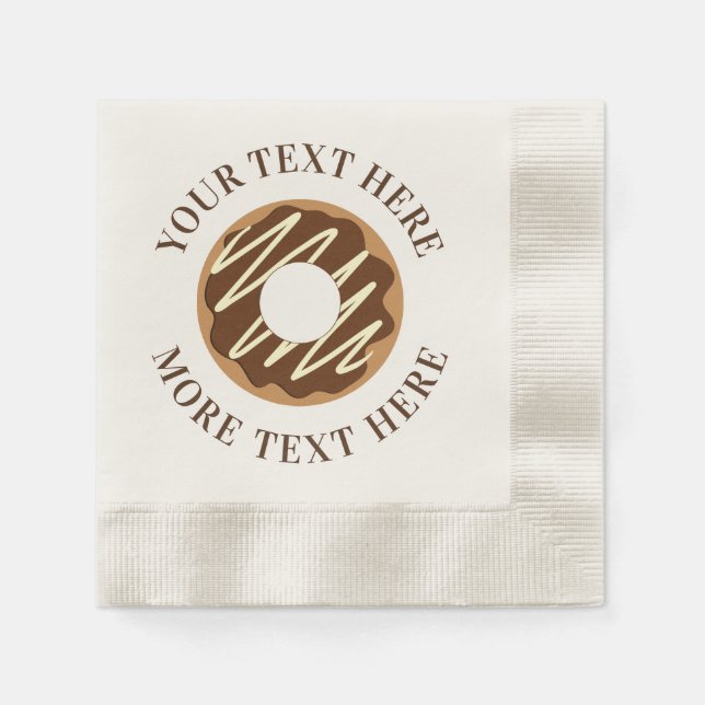 Chokladdockor av anpassningsbar party för konditor pappersservett (Framsidan)