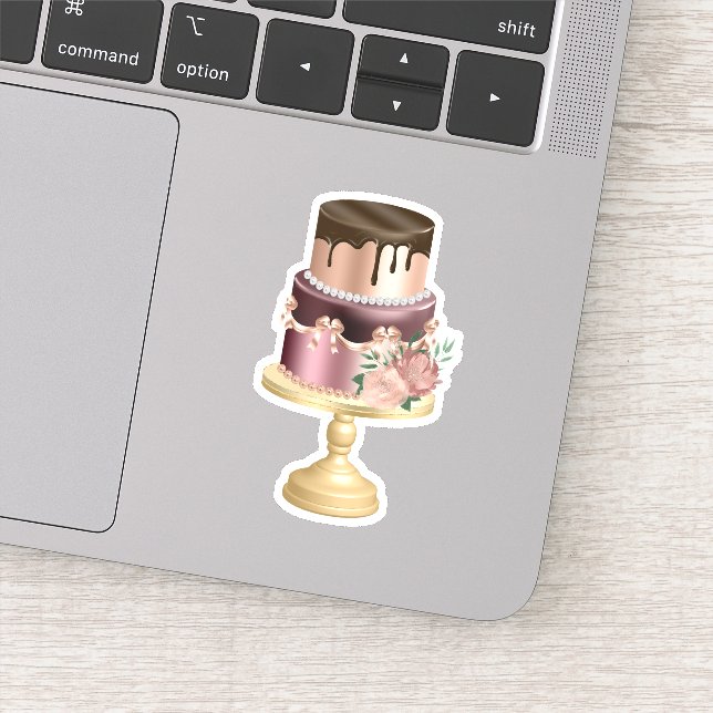 Chokladdroppar och lyxkummel Ro Guld Klistermärken (Detalj)