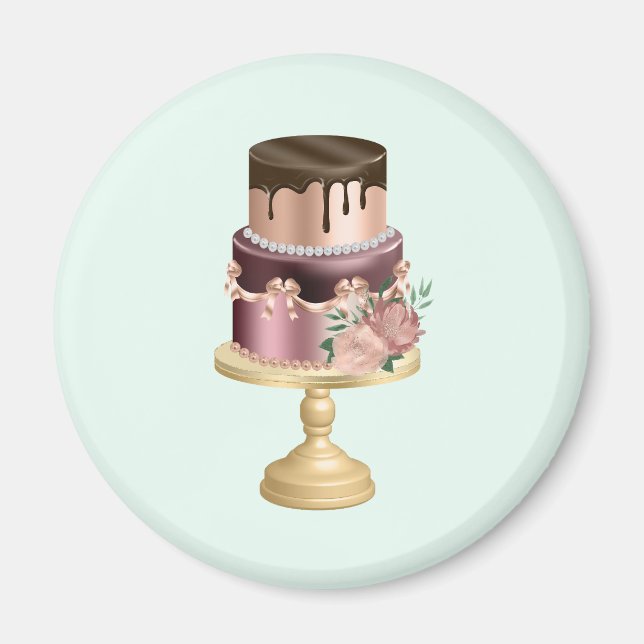 Chokladdroppar och lyxkummel Ro Guld Magnet (Framsidan)