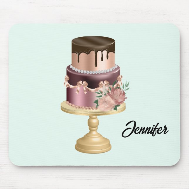 Chokladdroppar och lyxkummel Ro Guld Musmatta (Framsidan)