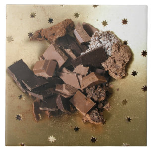 Chokladen stor bit kakelplatta