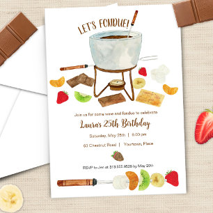 Chokladfonduefest Inbjudningar