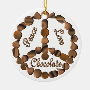 Chokladfredstecken Julgransprydnad Keramik
