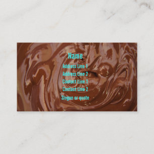 Chokladfuskverkvisitkort Visitkort