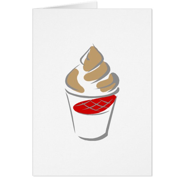 Chokladglass Hälsningskort (Framsidan)