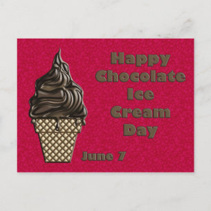 Chokladglassdag Juni 7 Vykort