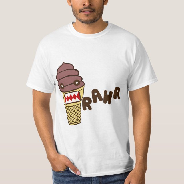 Chokladglassmonster RAWR Tee (Framsida)