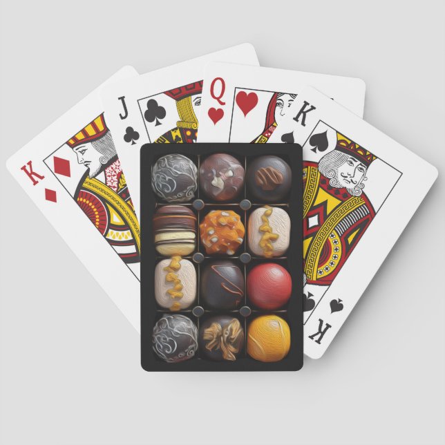 Chokladgodis - Bicycle Plating Cards Casinokort (Baksidan)