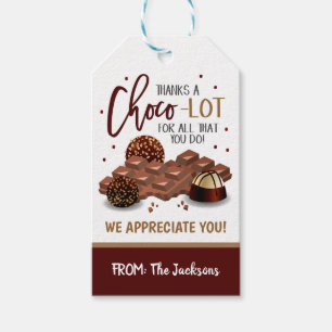 Chokladgodis Gift-Märkre Presentetikett