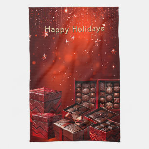 Chokladgodis Holiday Kökshandduk