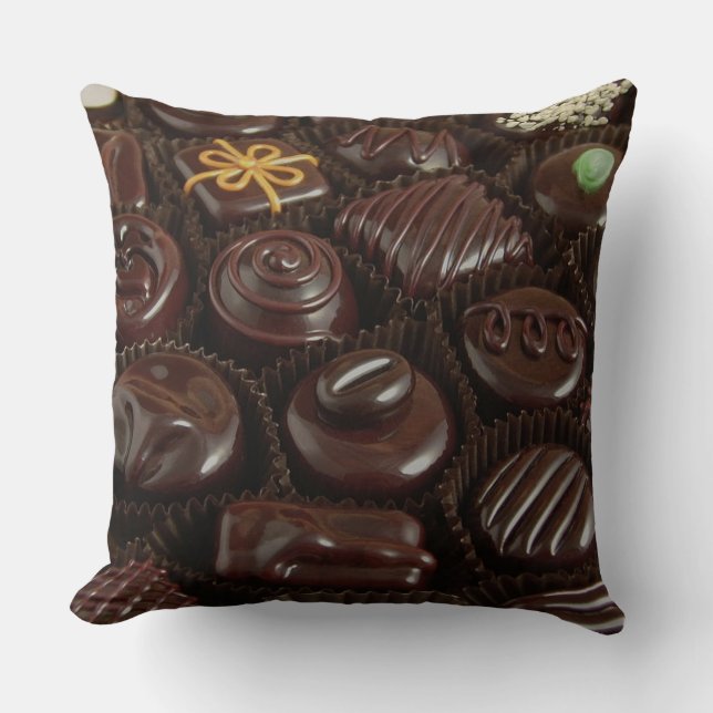 Chokladgodis på kastkudde kudde (Framsida)