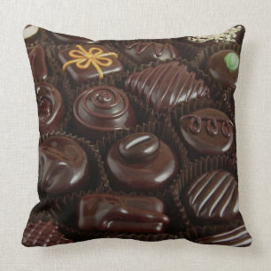 Chokladgodis på kastkudde kudde