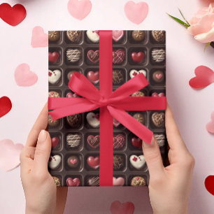 Chokladgodis till Alla hjärtans dag Presentpapper
