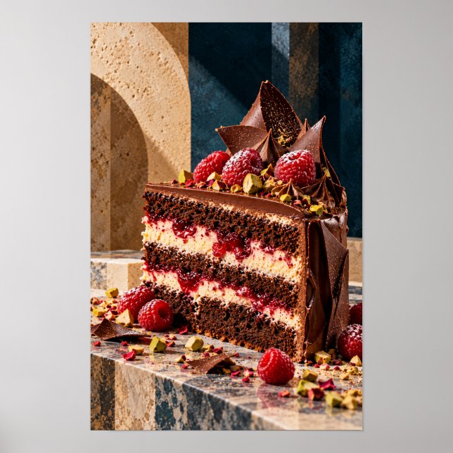 Chokladhallonlagkasküchenväggkonst Poster (Framsidan)