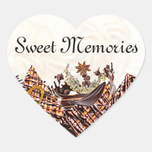 CHOKLADHJÄRTA KLISTERMÄRKE