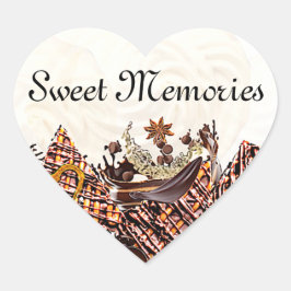 CHOKLADHJÄRTA KLISTERMÄRKE