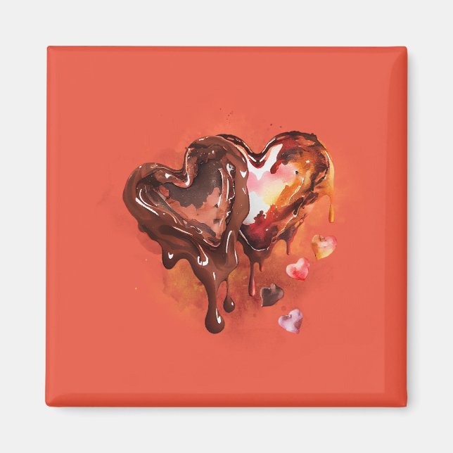 Chokladhjärtan Magnet (Framsidan)