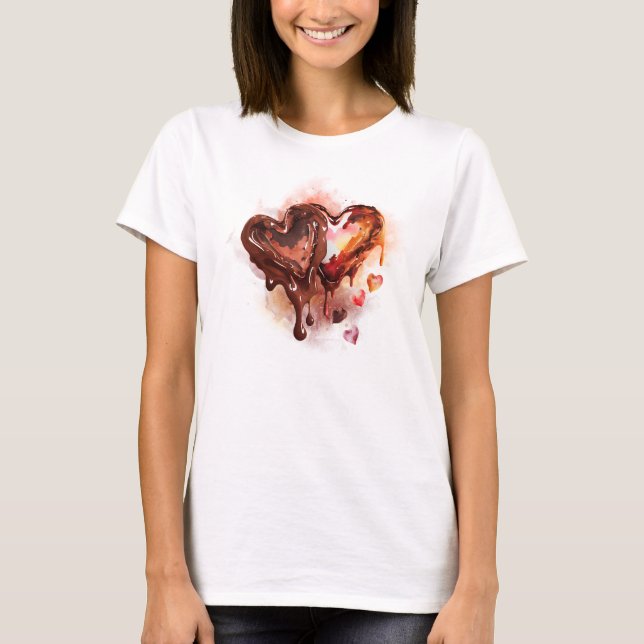 Chokladhjärtan T Shirt (Framsida)