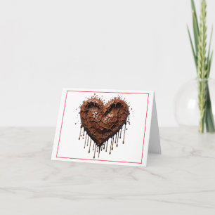 Chokladhjärtvalentin Helgkort