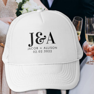 chokladhonungsförmån för monogram elegant keps