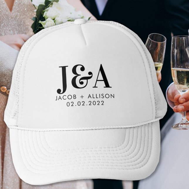 chokladhonungsförmån för monogram elegant keps (Skapare uppladdad)