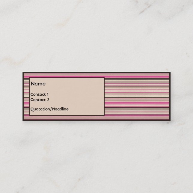 Chokladjordgubbe Mini Visitkort (Framsida)