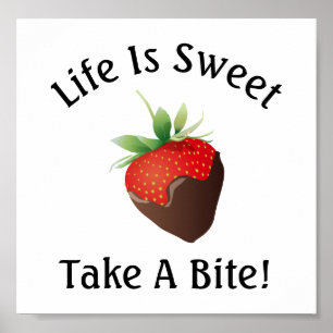 Chokladjordgubbe Poster