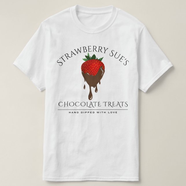 chokladjordgubbsbär T-Shirt (Design framsida)